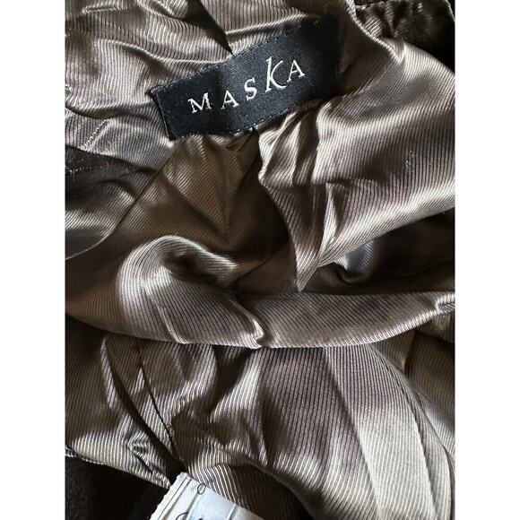 VINTAGE Maska Wool-Cashmere Oversized PeaCoat, Womens size IT 42/US 6, med-large - Picture 10 of 15